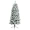 5ft. Pre-Lit Flocked Montreal Fir Artificial Christmas Tree, Warm White LED Lights